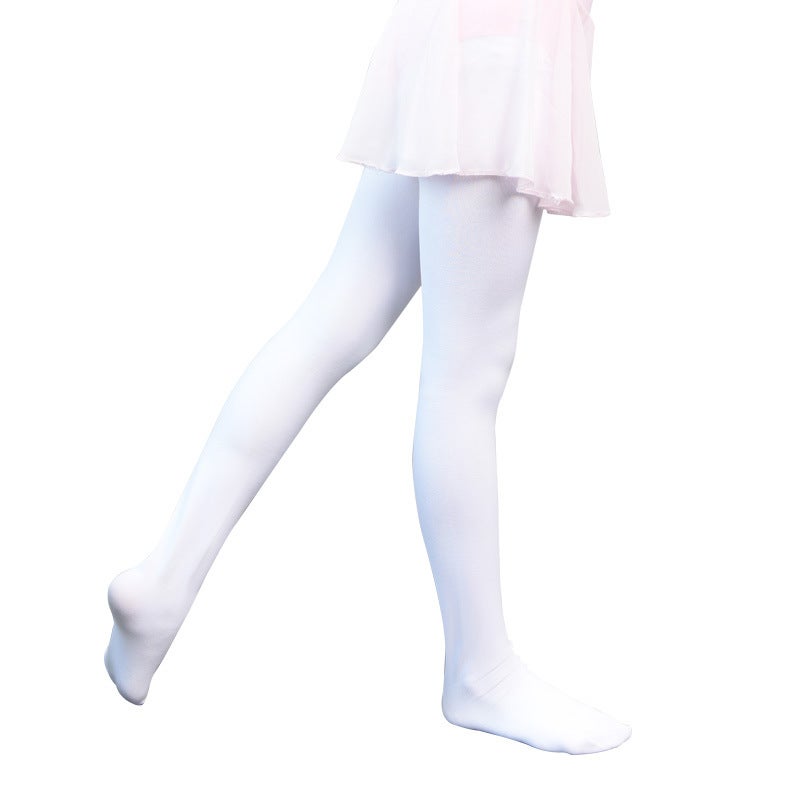 Loquat Dance socks thickened fleece-lined plus size white girls pantyhose biyouti dance socks 880D - Image 3